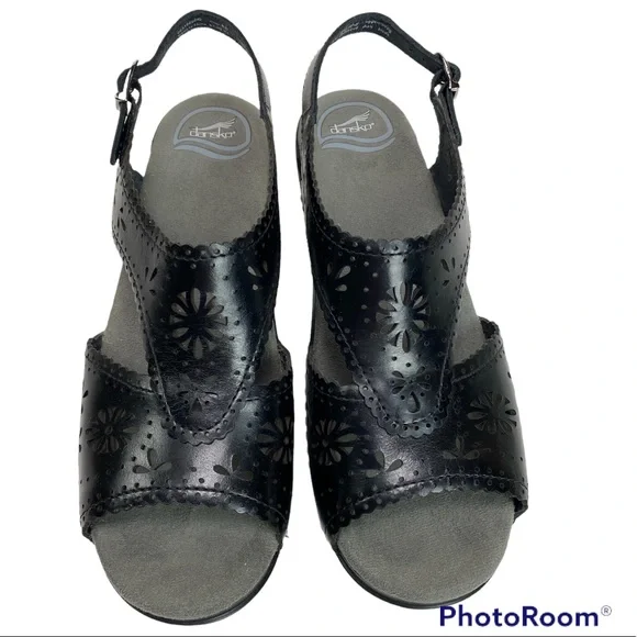 Dansko Sandals Black  EU 40   US Equivalent 9.5 - 10 - Picture 2 of 11